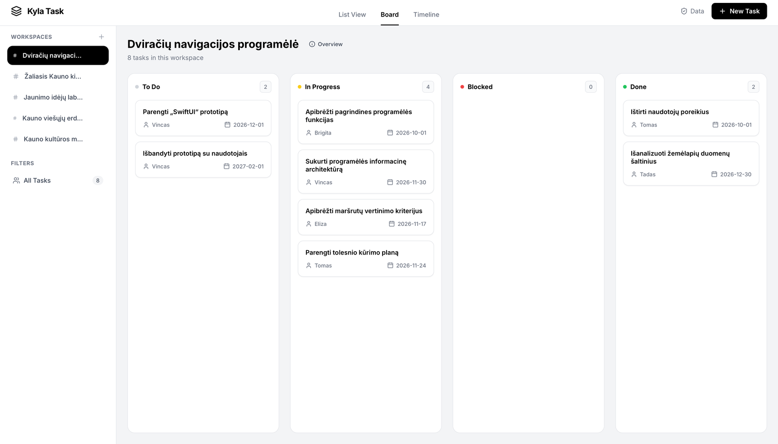 Kanban board preview
